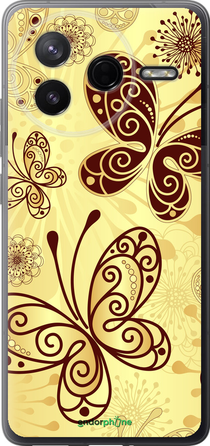Силіконовий чехол Красиві метелики для Xiaomi POCO F7 Pro - 4170u-4085 изображение 