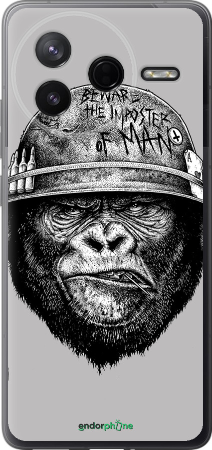 Силіконовий чехол military monkey для Xiaomi POCO F7 Pro - 4177u-4085 изображение 