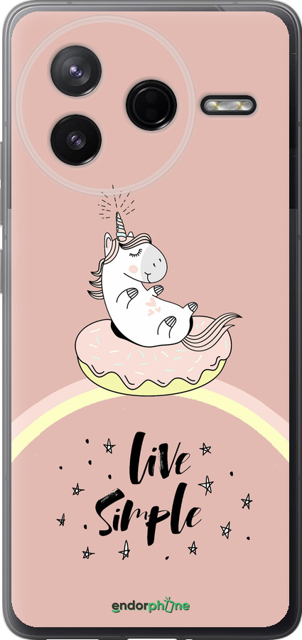Силіконовий чехол Єдиноріжка в пончику  для Xiaomi Redmi K80 - 4282u-4148 изображение 