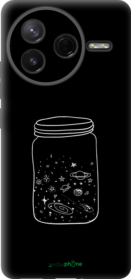 Силіконовий чехол Космос в банці для Xiaomi POCO F7 Pro - 4297u-4085 изображение 