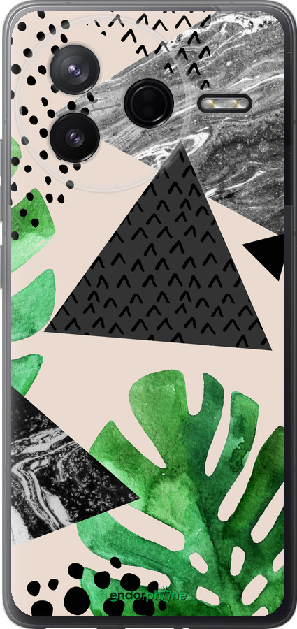 Силиконовый чехол Монстера для Xiaomi Redmi K80 - 4304u-4148 изображение 