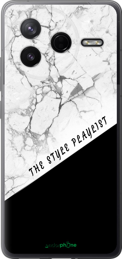 Силіконовий чехол The style playlist для Xiaomi Redmi K80 - 4308u-4148 изображение 