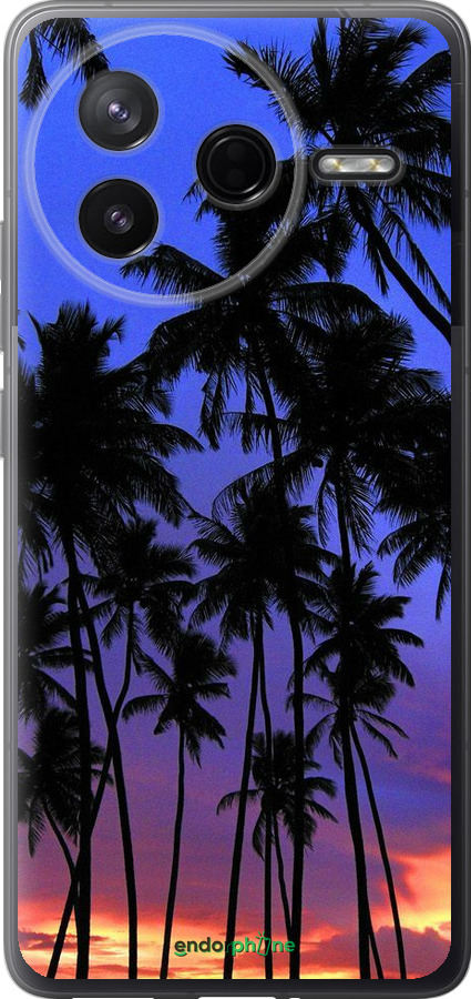 Силіконовий чехол Пальми для Xiaomi Redmi K80 - 4324u-4148 изображение 