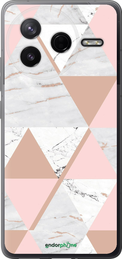 Силіконовий чехол Мармурова симетрія для Xiaomi Redmi K80 - 4344u-4148 изображение 