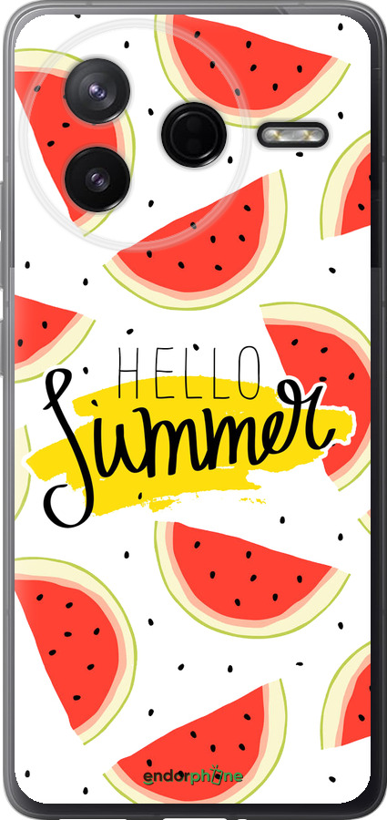 Силиконовый чехол Hello Summer для Xiaomi Redmi K80 - 4356u-4148 изображение 