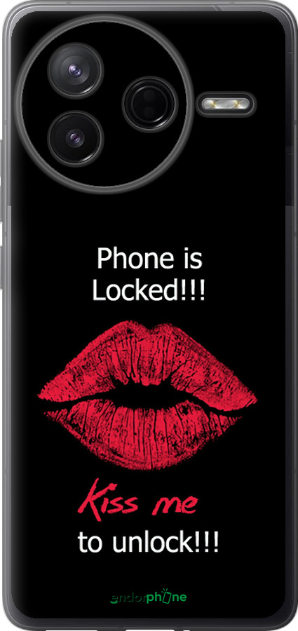 Силиконовый чехол Разблокируй-поцелуй для Xiaomi Redmi K80 - 4372u-4148 изображение 
