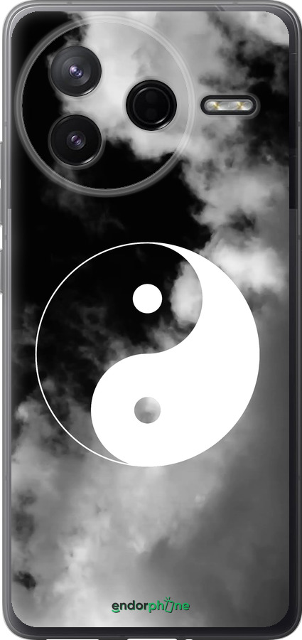 Силиконовый чехол Инь и Янь для Xiaomi POCO F7 Pro - 4389u-4085 изображение 