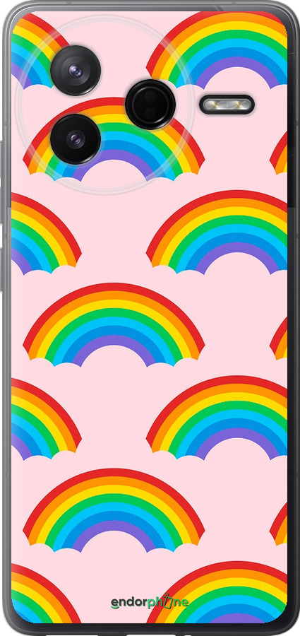 Силіконовий чехол Rainbows для Xiaomi Redmi K80 - 4478u-4148 изображение 
