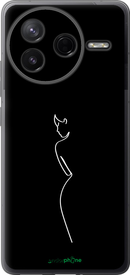 Силиконовый чехол Силуэт1 для Xiaomi Redmi K80 - 4590u-4148 изображение 