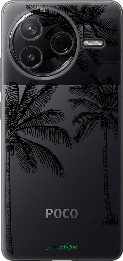 Силіконовий чехол Пальми1 для Xiaomi POCO F7 Pro - 4634u-4085 изображение 