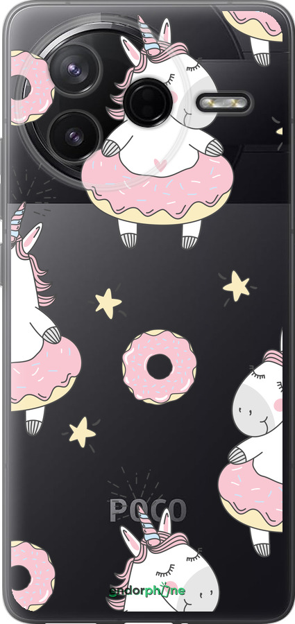 Силиконовый чехол Единорожки для Xiaomi Redmi K80 - 4659u-4148 изображение 
