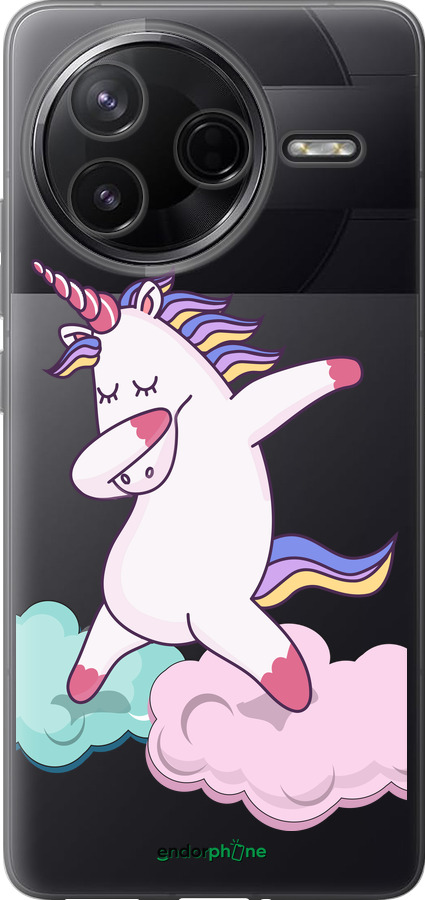 Силиконовый чехол Единорог для Xiaomi POCO F7 Pro - 4702u-4085 изображение 