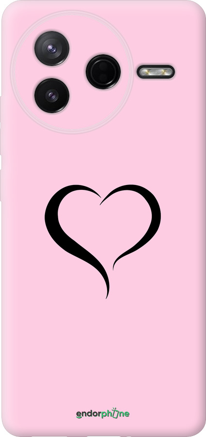 Силіконовий чехол Серце 1 для Xiaomi Redmi K80 - 4730u-4148 изображение 