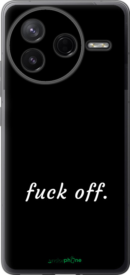 Силиконовый чехол Fuck off для Xiaomi Redmi K80 - 4731u-4148 изображение 