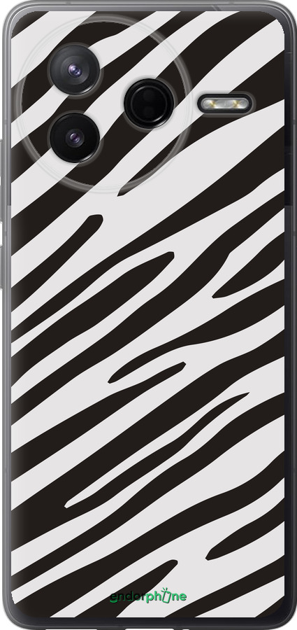 Силіконовий чехол Класична зебра для Xiaomi Redmi K80 - 4874u-4148 изображение 