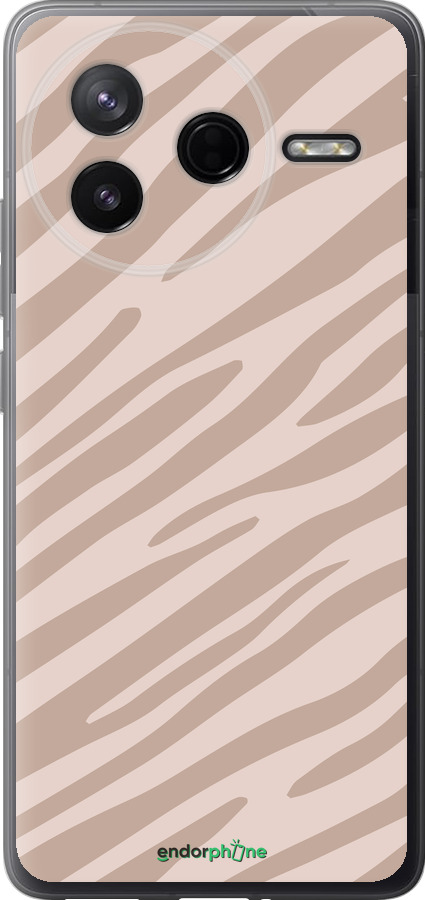 Силиконовый чехол Зебра беж для Xiaomi Redmi K80 - 4875u-4148 изображение 