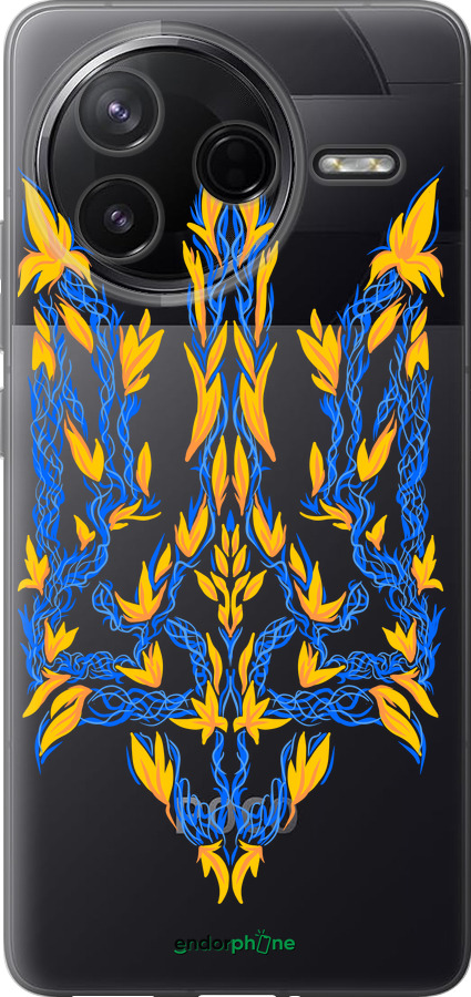 Силіконовий чехол Герб України v3  для Xiaomi Redmi K80 - 5313u-4148 изображение 