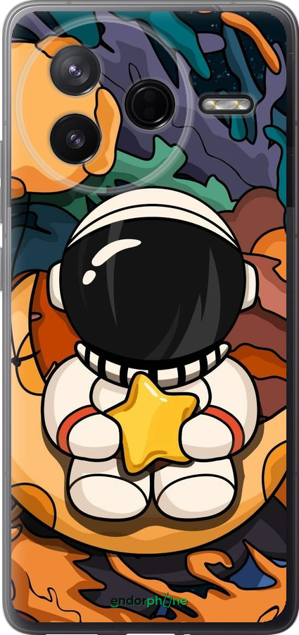 Силиконовый чехол Астронавт и звезда для Xiaomi Redmi K80 - 5326u-4148 изображение 