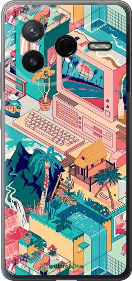 Силиконовый чехол № 5393 для Xiaomi Redmi K80 - 5393u-4148 изображение 