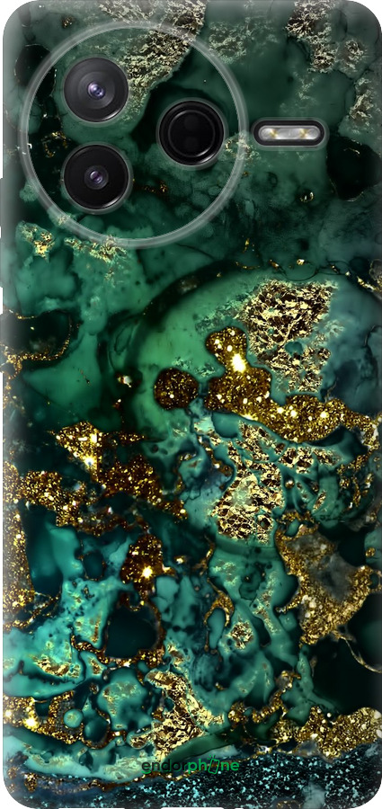 Силиконовый чехол Мрамор золото богатство для Xiaomi Redmi K80 - 5419u-4148 изображение 