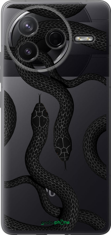 Силиконовый чехол Змеи для Xiaomi Redmi K80 - 5473u-4148 изображение 