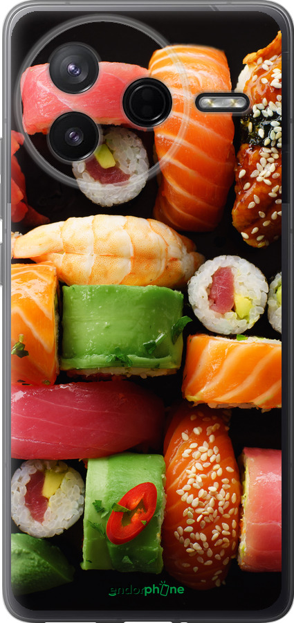 Силиконовый чехол Суши v2 для Xiaomi Redmi K80 - 5539u-4148 изображение 