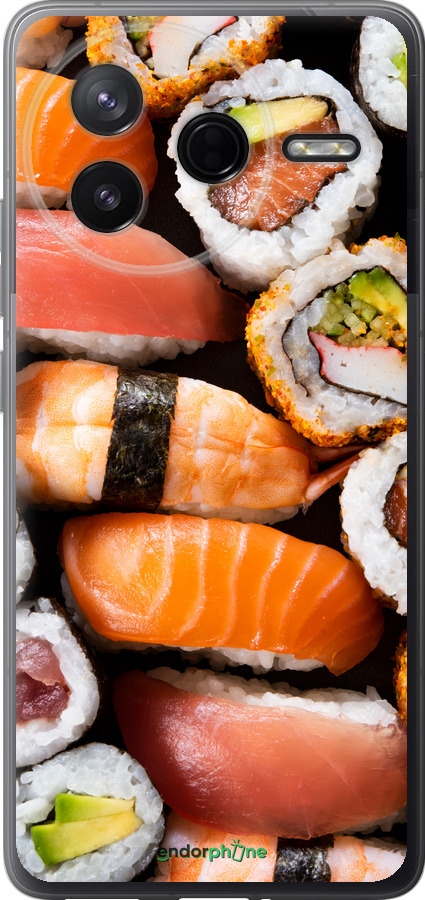 Силиконовый чехол Суши v3 для Xiaomi Redmi K80 - 5540u-4148 изображение 