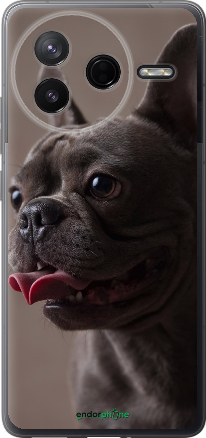 Силиконовый чехол Милый бульдог для Xiaomi Redmi K80 - 5546u-4148 изображение 