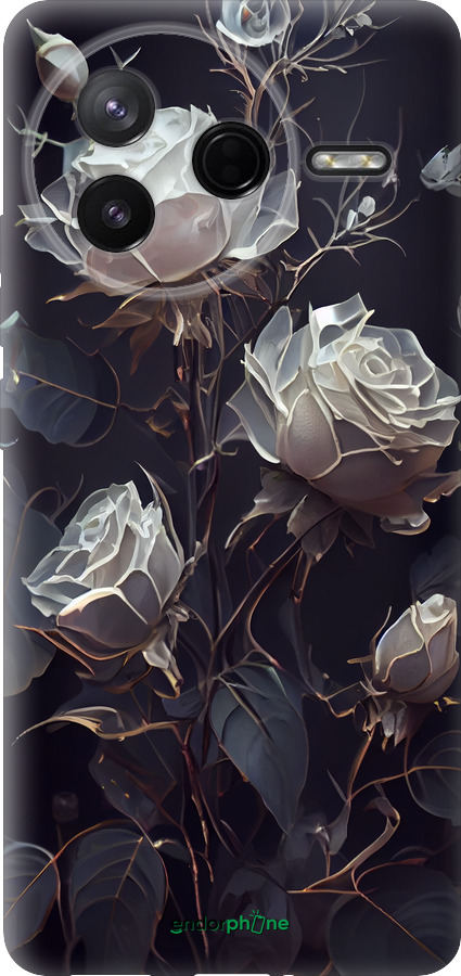 Силиконовый чехол Розы 2 для Xiaomi POCO F7 Pro - 5550u-4085 изображение 