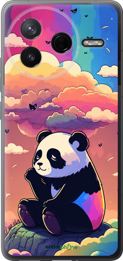 Силиконовый чехол Панда в облаках для Xiaomi Redmi K80 - 5585u-4148 изображение 