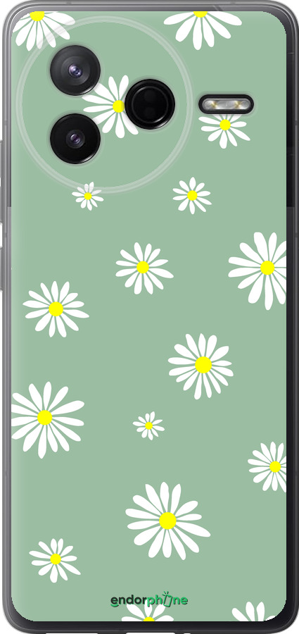 Силиконовый чехол Ромашки v4 для Xiaomi Redmi K80 - 5603u-4148 изображение 