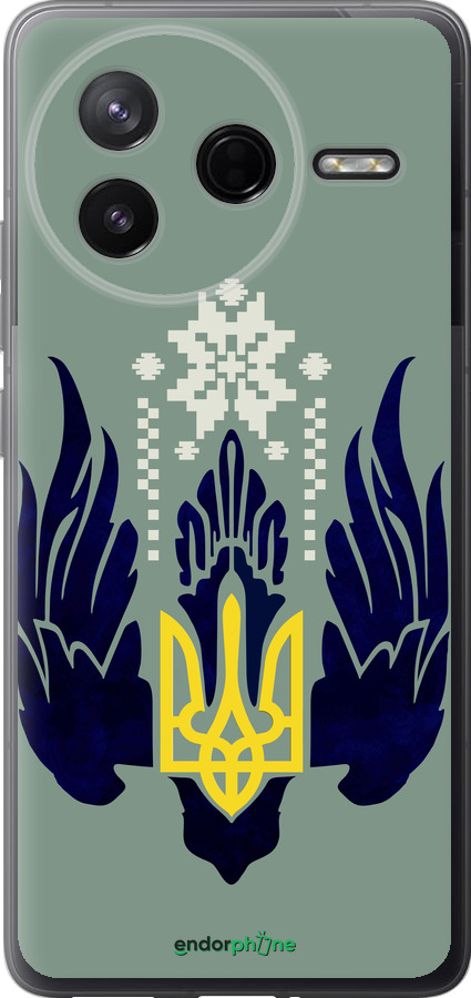 Силиконовый чехол Тризуб с крыльями для Xiaomi Redmi K80 - 5640u-4148 изображение 