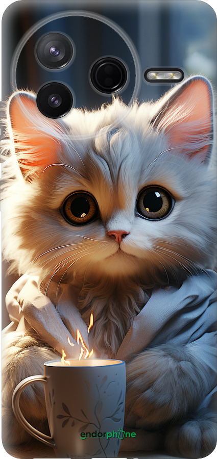 Силиконовый чехол White cat для Xiaomi Redmi K80 - 5646u-4148 изображение 