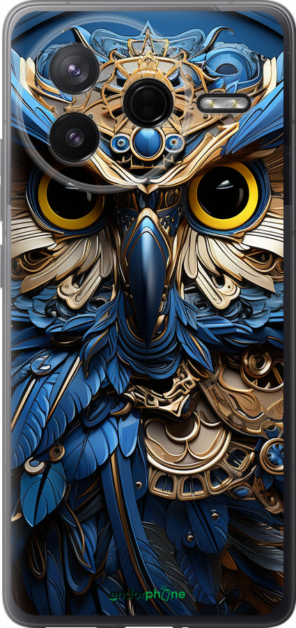 Силіконовий чехол Сова v2 для Xiaomi Redmi K80 - 5649u-4148 изображение 