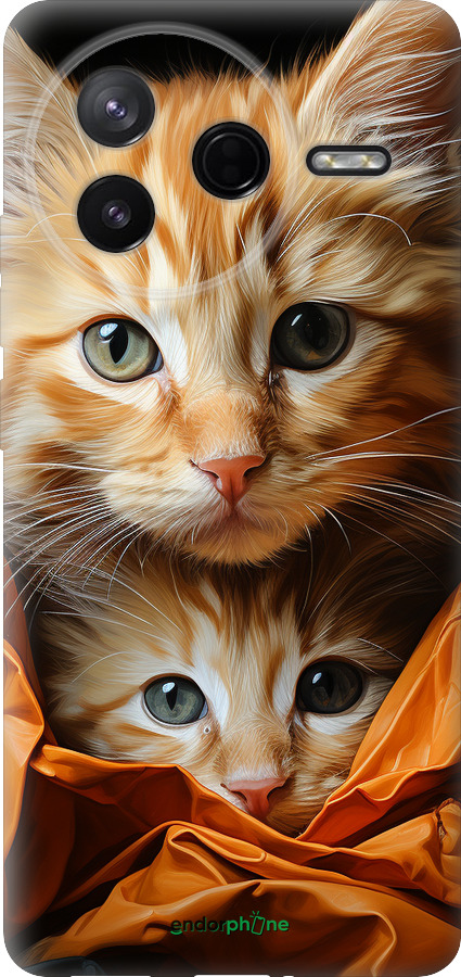 Силиконовый чехол Котики 2 для Xiaomi Redmi K80 - 5664u-4148 изображение 