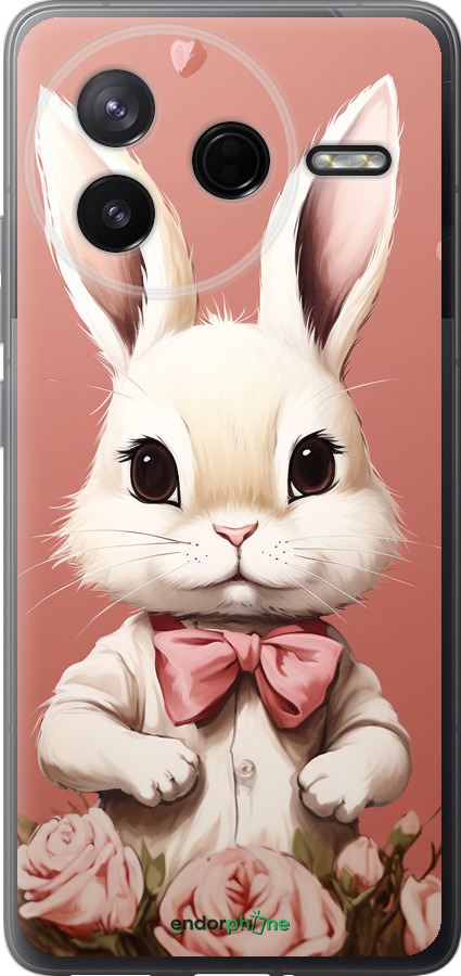 Силиконовый чехол Зайчик для Xiaomi Redmi K80 - 5669u-4148 изображение 