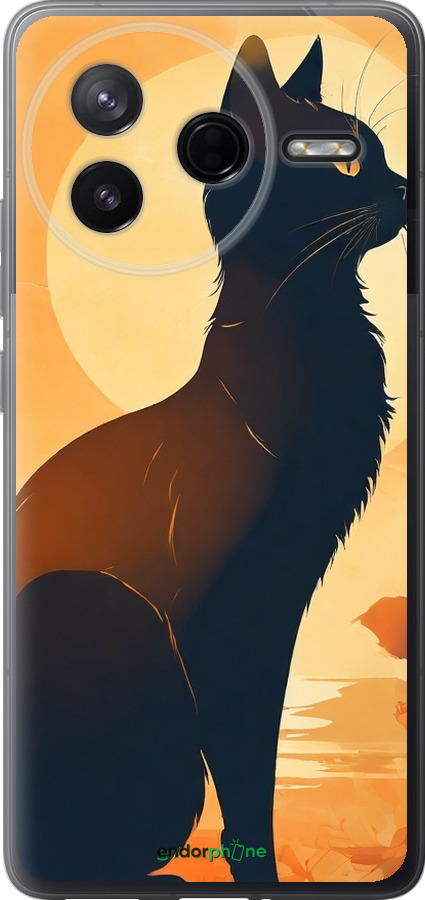 Силиконовый чехол Черная кошка v2 для Xiaomi Redmi K80 - 5830u-4148 изображение 