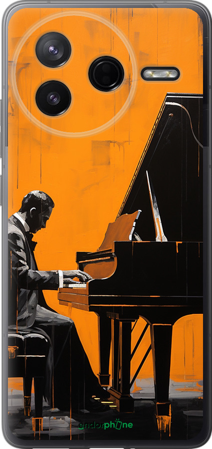 Силиконовый чехол Чехол для телефона Мужчина за Роялем для Xiaomi Redmi K80 - 5938u-4148 изображение 