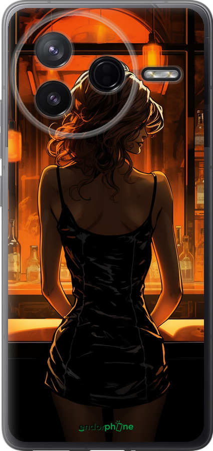 Силиконовый чехол Чехол для телефона Девушка в баре для Xiaomi POCO F7 Pro - 5947u-4085 изображение 