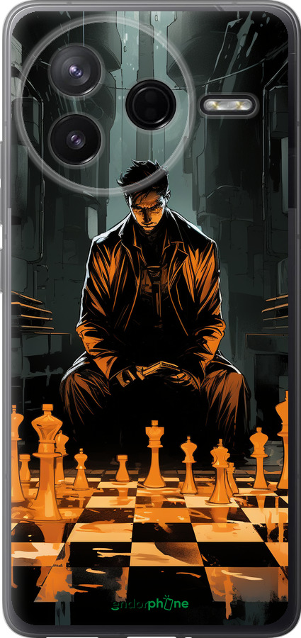 Силиконовый чехол Шахматы для Xiaomi Redmi K80 - 5951u-4148 изображение 