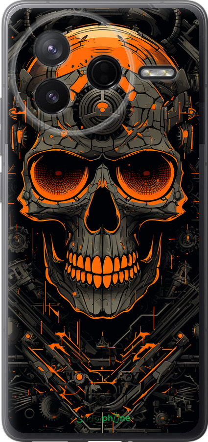 Силиконовый чехол Череп для Xiaomi Redmi K80 - 5952u-4148 изображение 