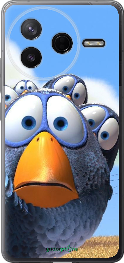 Силиконовый чехол Angry Birds для Xiaomi Redmi K80 - 6008u-4148 изображение 