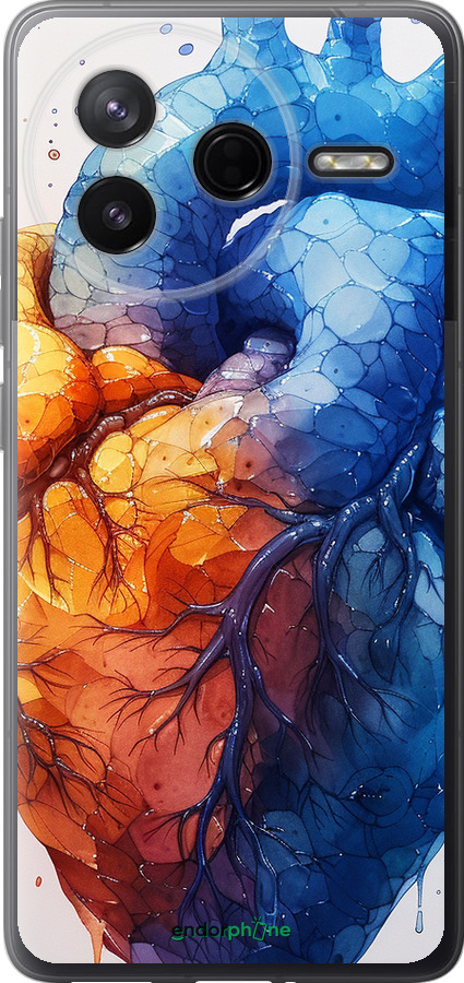 Силиконовый чехол Арт-сердце для Xiaomi Redmi K80 - 6034u-4148 изображение 