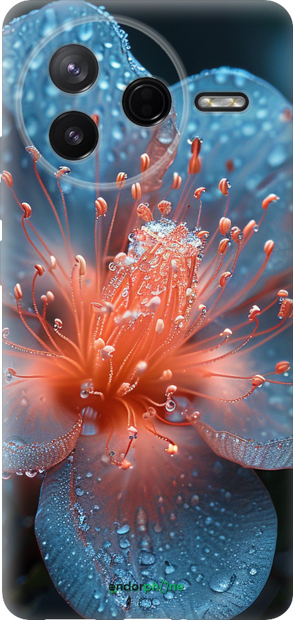 Силиконовый чехол Роса на цветке для Xiaomi POCO F7 Pro - 6039u-4085 изображение 