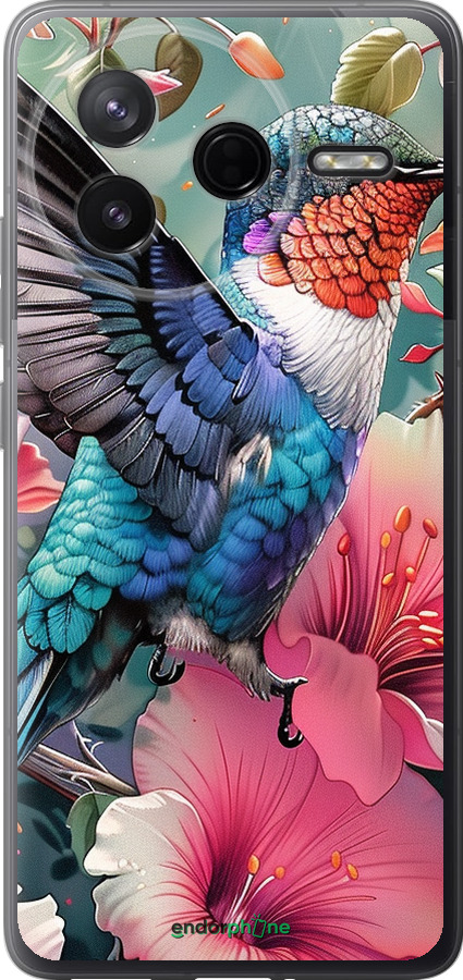 Силіконовий чехол Казкова колібрі для Xiaomi POCO F7 Pro - 6051u-4085 изображение 