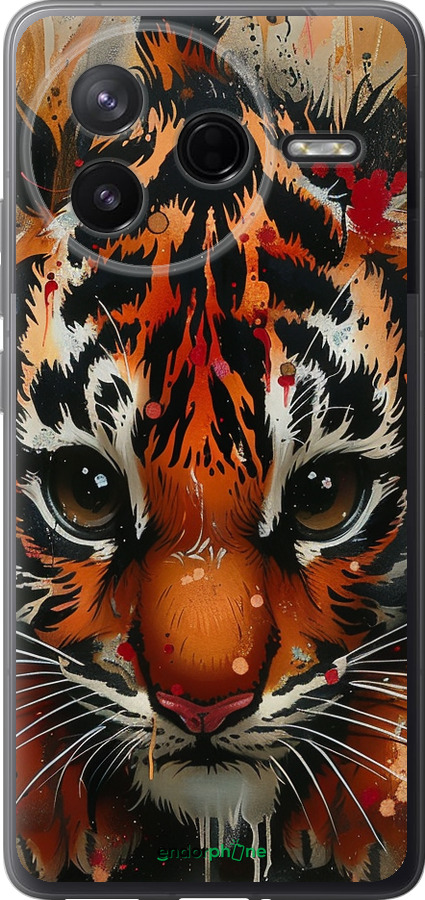 Силіконовий чехол Mini tiger для Xiaomi POCO F7 Pro - 6052u-4085 изображение 