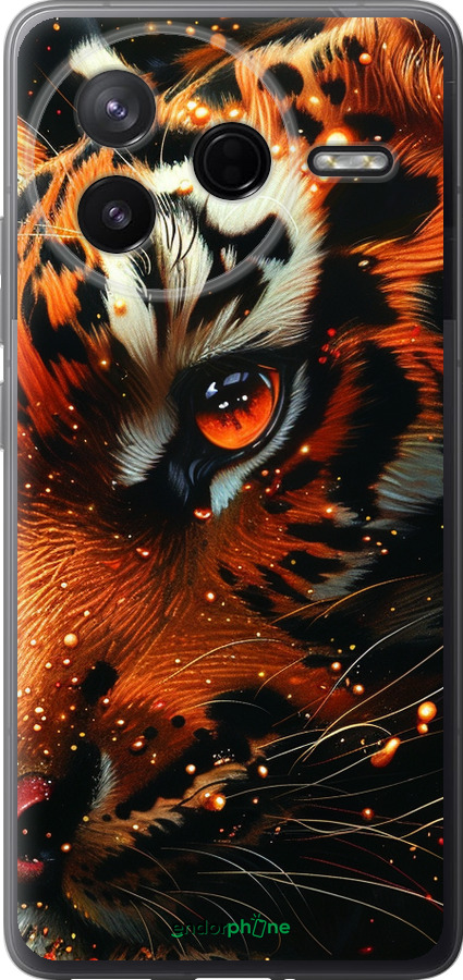 Силіконовий чехол Tiger для Xiaomi POCO F7 Pro - 6053u-4085 изображение 