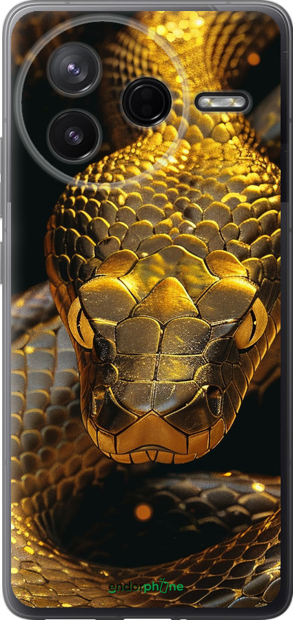 Силиконовый чехол Golden snake для Xiaomi Redmi K80 - 6072u-4148 изображение 