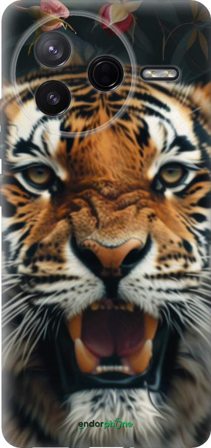 Силіконовий чехол Тигрова велич для Xiaomi Redmi K80 - 6080u-4148 изображение 