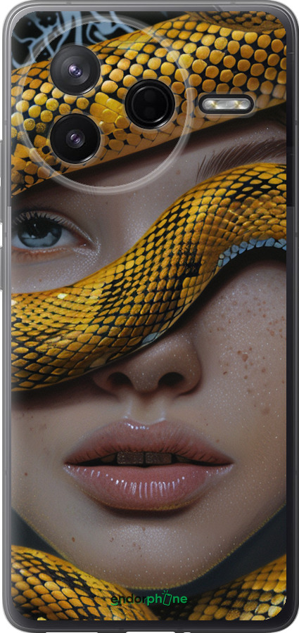 Силиконовый чехол Объятия змеи для Xiaomi Redmi K80 - 6081u-4148 изображение 